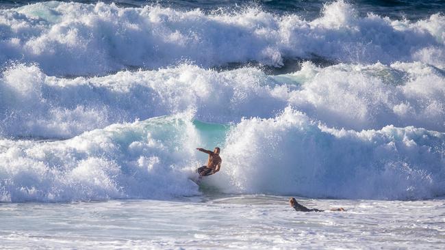 Early morning beachgoers at Bondi Beach. Photo Jeremy Piper