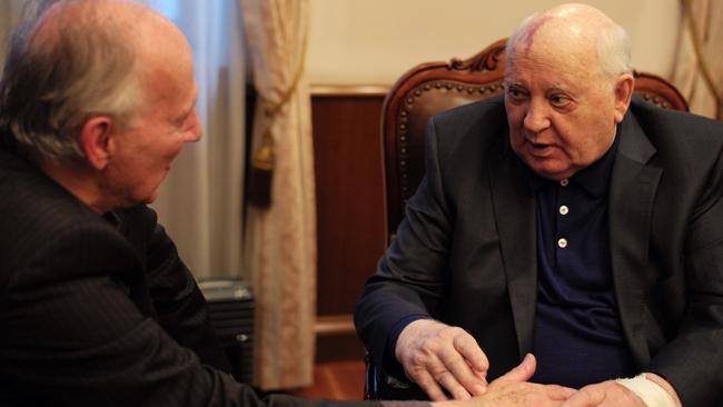 Werner Herzog and Mikhail Gorbachev in Meeting Gorbachev.