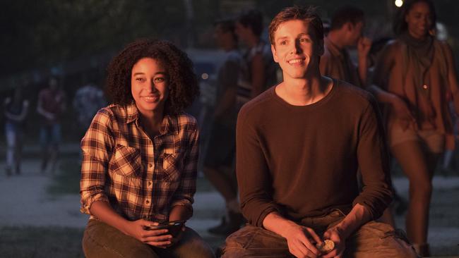 Amandla Stenberg and Harris Dickinson in a scene from The Darkest Minds. Picture: Daniel McFadden/Twentieth Century Fox via AP