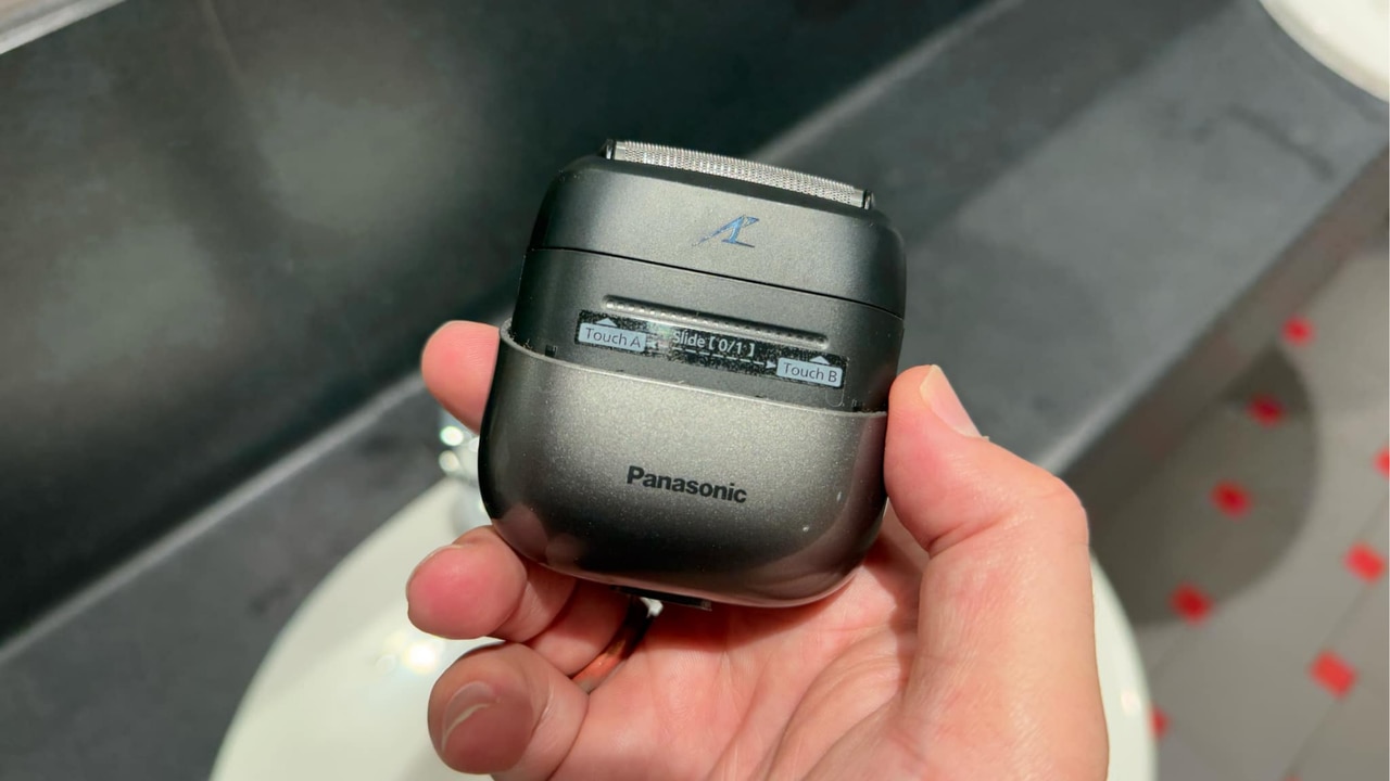 Great for travelling, we reviewed the Panasonic Compact 3 Blade High Speed Shaver. Picture: Troy Nankervis