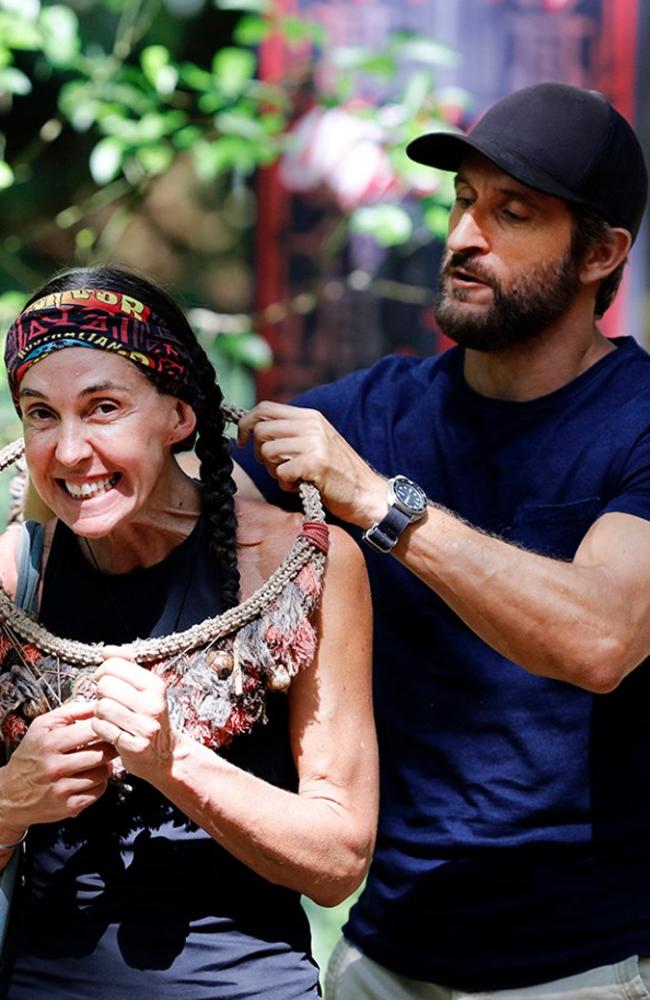 Janine wins her first immunity necklace.