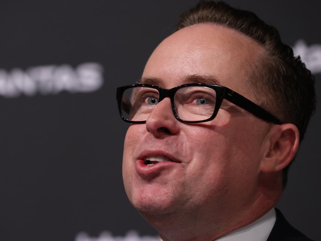 Qantas CEO Alan Joyce said he was “optimistic” that a return to normal wasn’t far off. Picture: NCA NewsWire / Dylan Coker