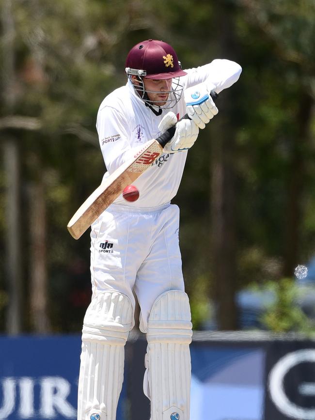 Kookaburra Cup cricket - Palm Beach Currumbin vs. Coomera Hope Island at Salk Oval. Palm beach batsman Max Williamson. (Photo/Steve Holland)