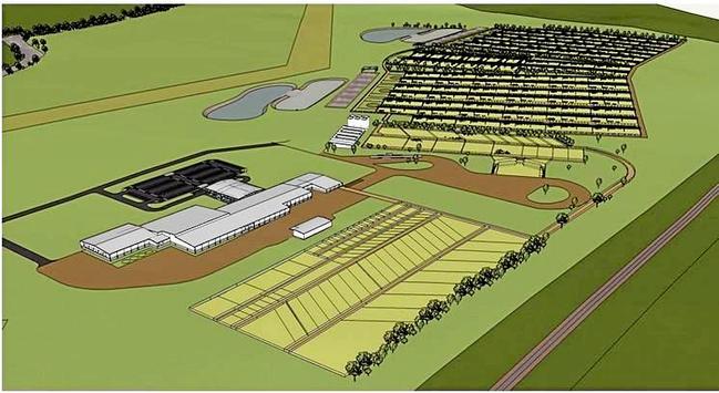 POTENTIAL: An artist's impression of the facility in Gladstone. Picture: Asia Pacific Agri-Corp
