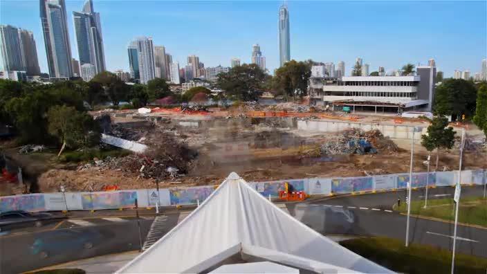 Cultural precinct construction timelapse