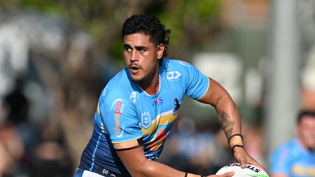 PRE 2024 RD02 Gold Coast Titans v Parramatta Eels – Keenan Palasia Picture NRL photos / Scott Davis