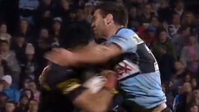 The hit in question. Photo: Fox Sports