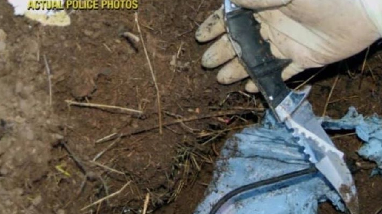 One of the knives found at the crime scene. Picture: Idaho Police Department