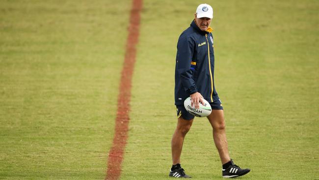 Brad Arthur during a training session in May. Picture: Matt King/Getty Images