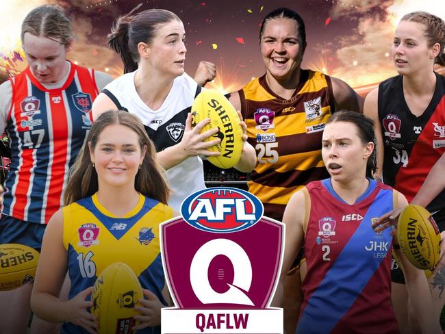 Standout stars from the 2024 QAFLW competition. Pictures: Brooke Sleep Media, Highflyer Images and Cavan Flynn.