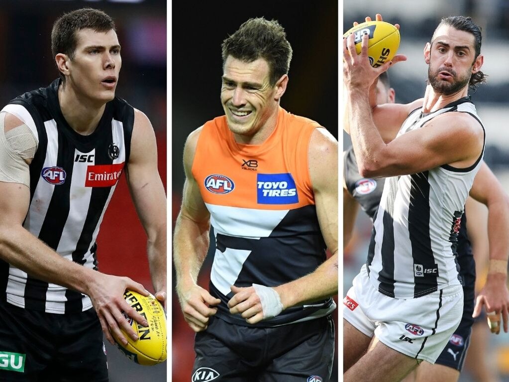 Mason Cox, Jeremy Cameron and Brodie Grundy.