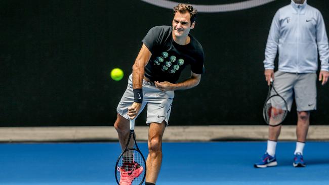 Roger Federer is playing for his sixth Australian Open title.