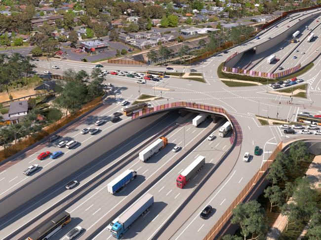 The North East Link will now cost at least $1.2bn a kilometre. Picture: Supplied