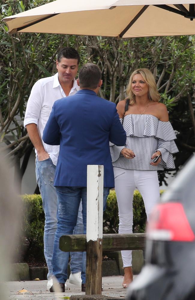 Stu Laundy was pictured spending time with a woman who looked similar to his ex Sophie Monk. Picture: John Grainger