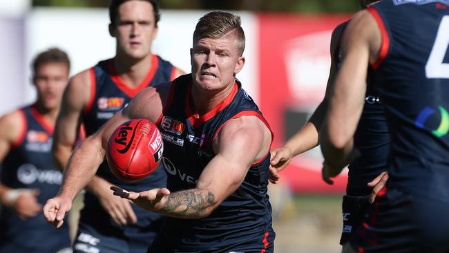 Golden Grove star Josh Glenn during his time with Norwood. Picture: Dylan Coker