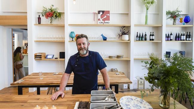 Patch owner and chef, Andy Davies, inside one of the dining spaces. Picture: Roy VanDerVegt