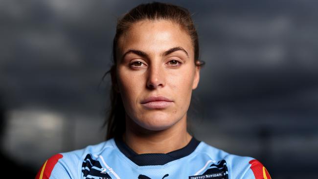 Jess Sergis will go head to Evania Pelite. Picture: Matt King/Getty