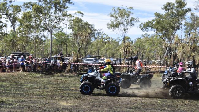 Quads jetting off the start line. Picture: Darcy Jennings.