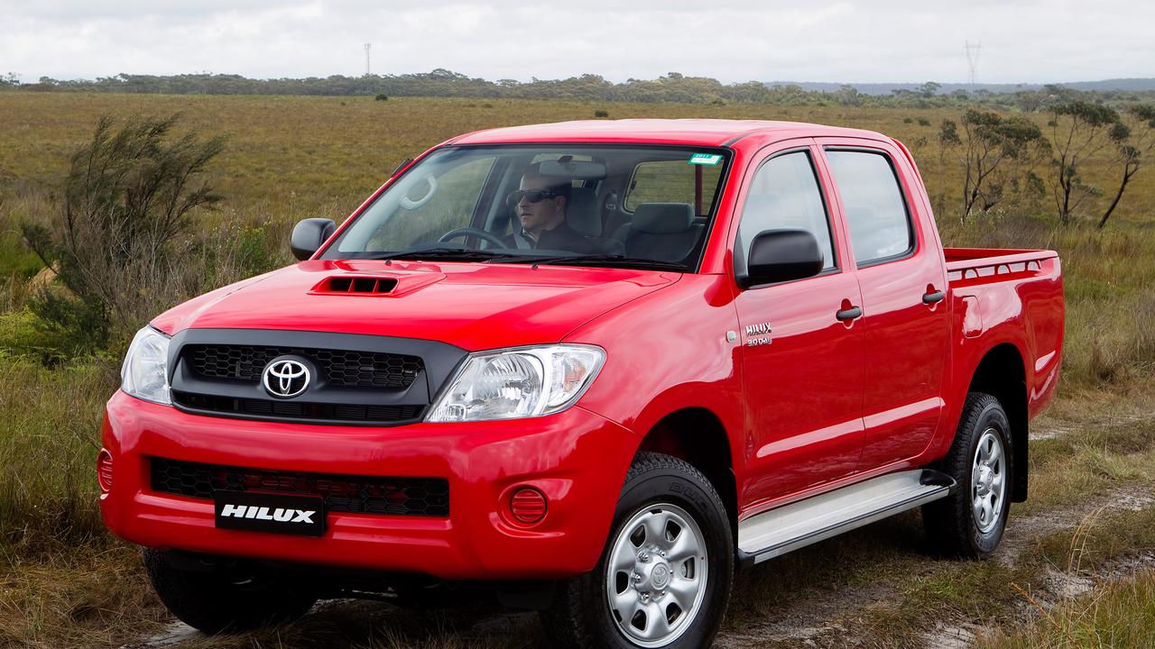 The Toyota HiLux is popular among tradies.