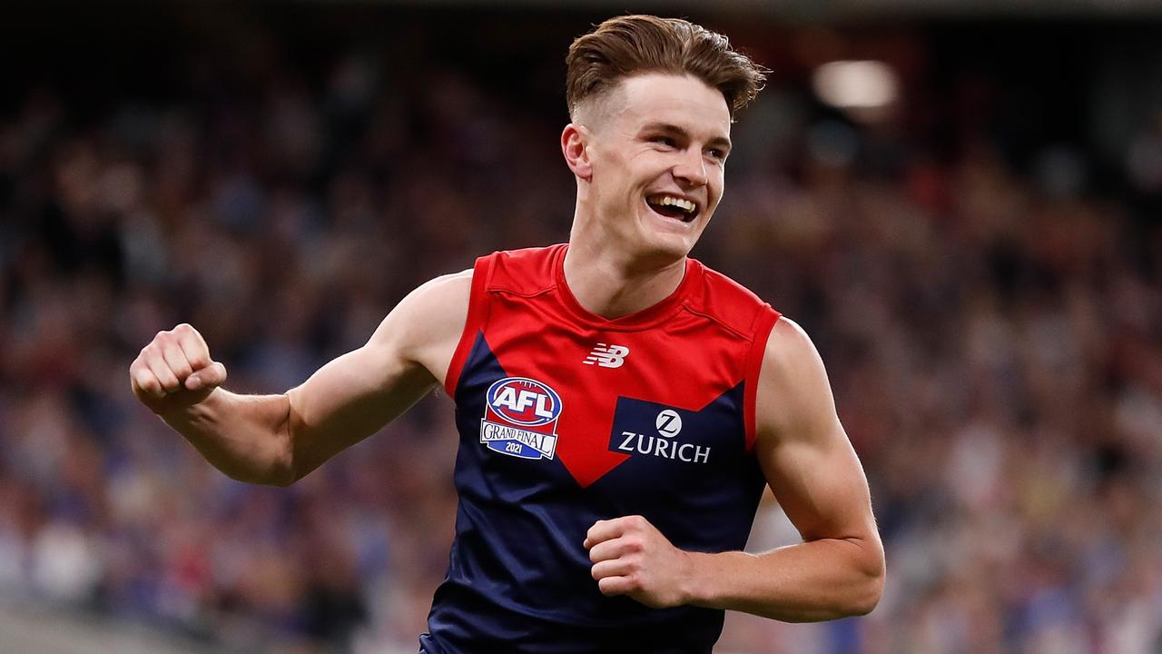 Bayley Fritsch has gone from the EFL to kicking six goals in a Grand Final. (Photo by Michael Willson/AFL Photos via Getty Images)