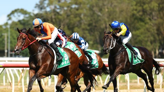 Imposant (right) is chasing a well-earned win. Picture: Jeremy Ng/Getty Images