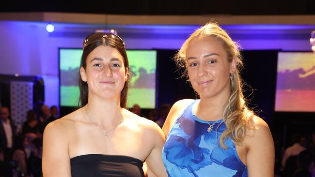 Dakota Villiva and Kiara Camill at the VAFA Awards Night. Picture: Brendan Beckett