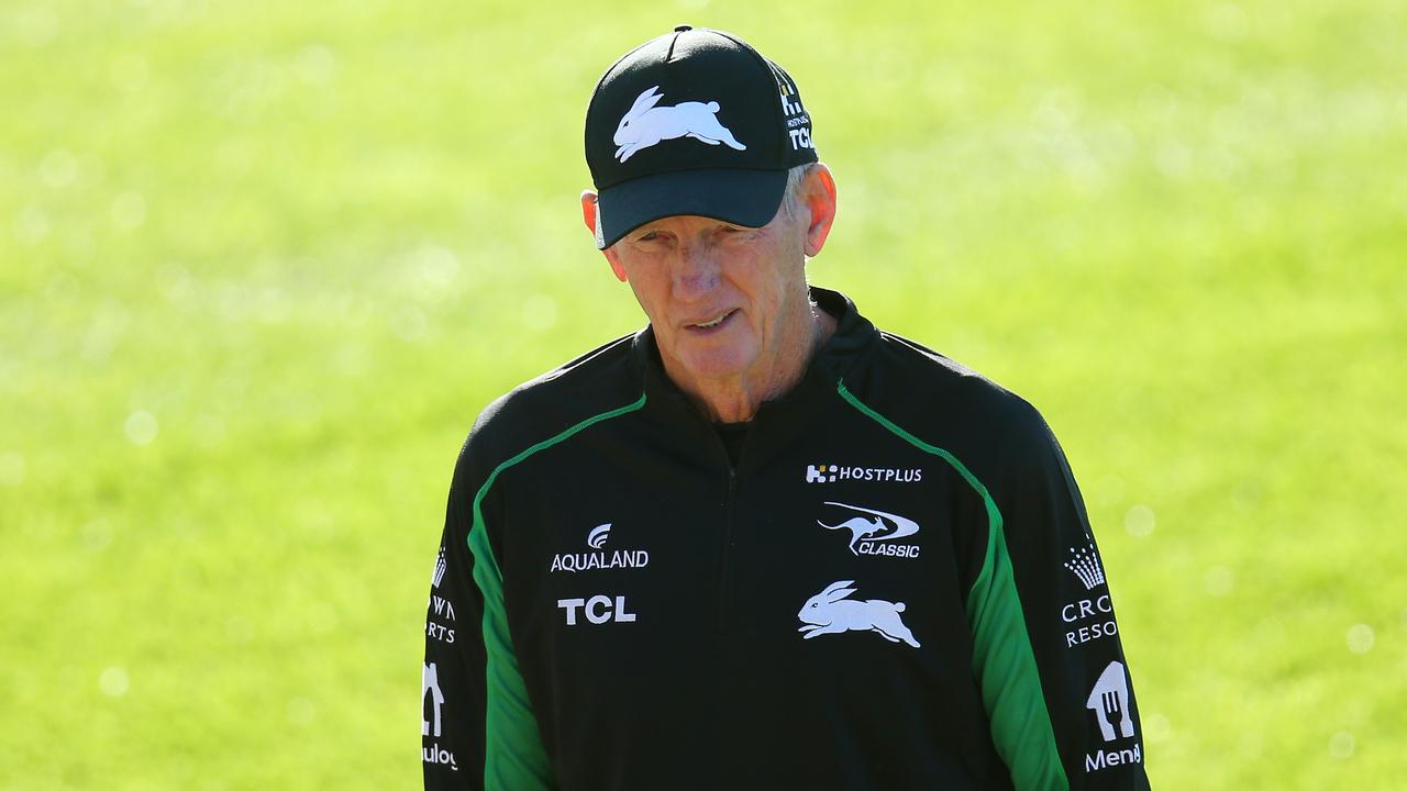 South Sydney coach Wayne Bennett believes the Rabbitohs haven’t received the credit they deserve for making four consecutive preliminary finals. Picture: Jason McCawley / Getty Images