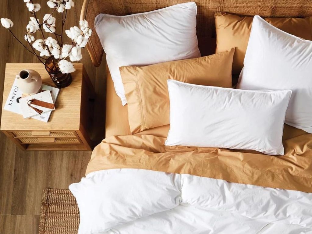 Wake up refreshed with a new mattress and new fresh crisp sheets thanks to these Boxing Day sales. Picture: THE ICONIC.