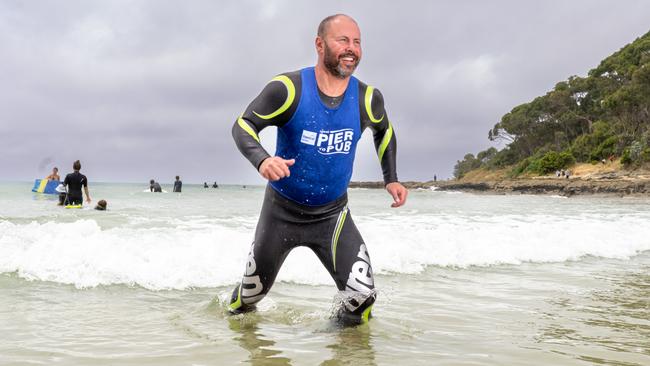 Josh Frydenberg took part in Lorne’s Pier to Pub but is he more suited to ‘the other side’? Picture: Mark Dadswell