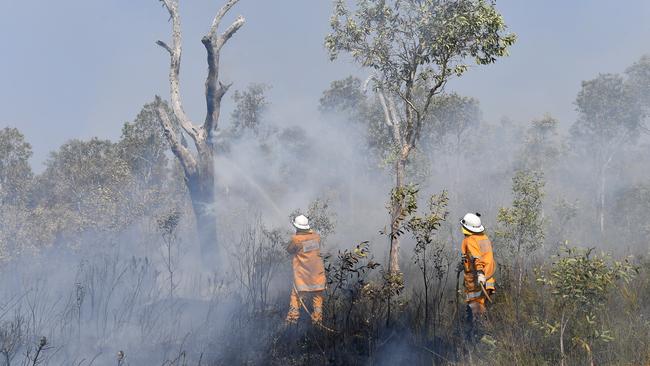 The fire at Noosa North Shore. Picture: Patrick Woods / Sunshine Coast Daily