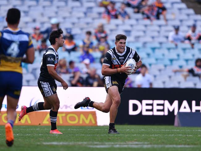 Tuki Simpkins played five games of first grade in 2021. Picture: NRL Photos