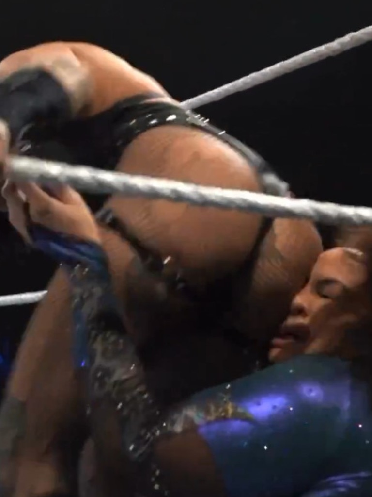 Aussie WWE champ Rhea Ripley breaks the internet with X-rated Stinkface  move | news.com.au — Australias leading news site