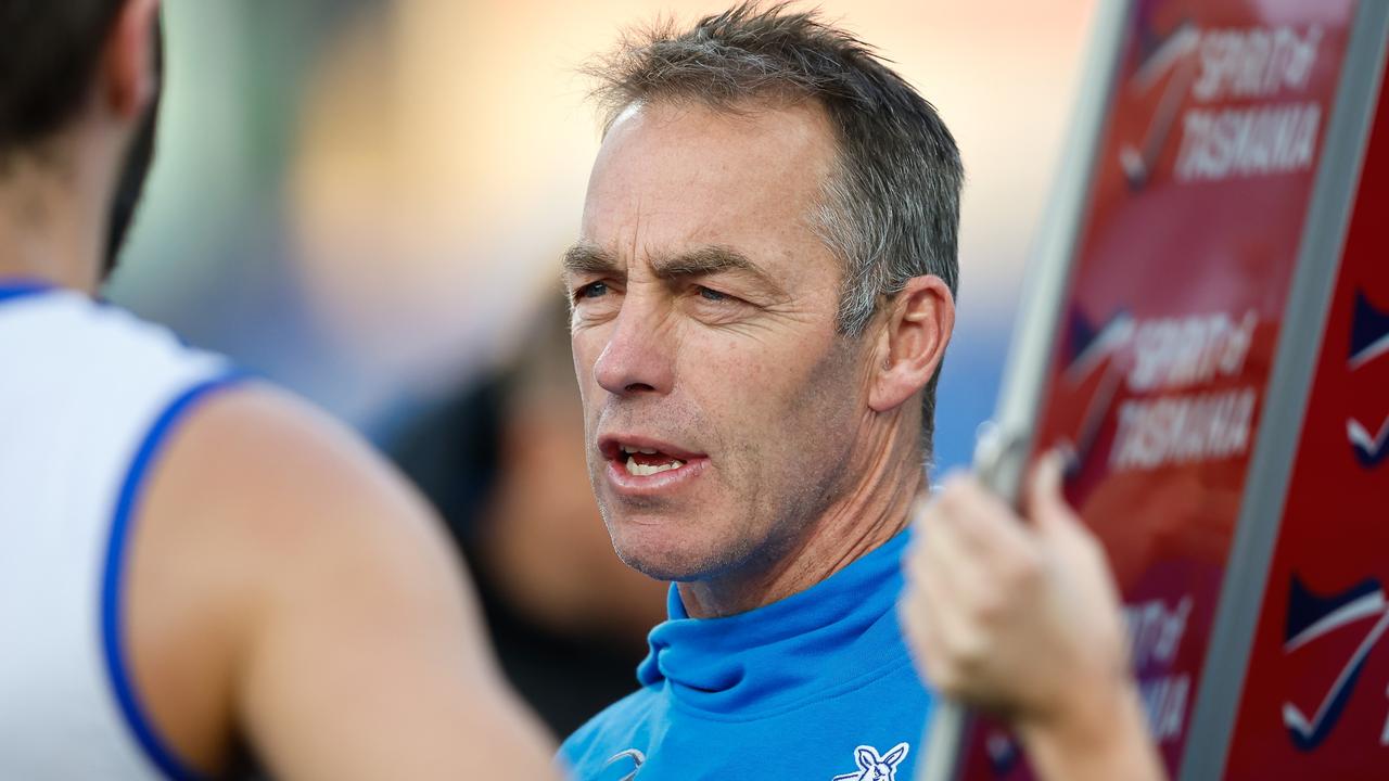 North Melbourne coach Alastair Clarkson mightn’t be far away from returning to the club. Picture: Dylan Burns/AFL Photos via Getty Images