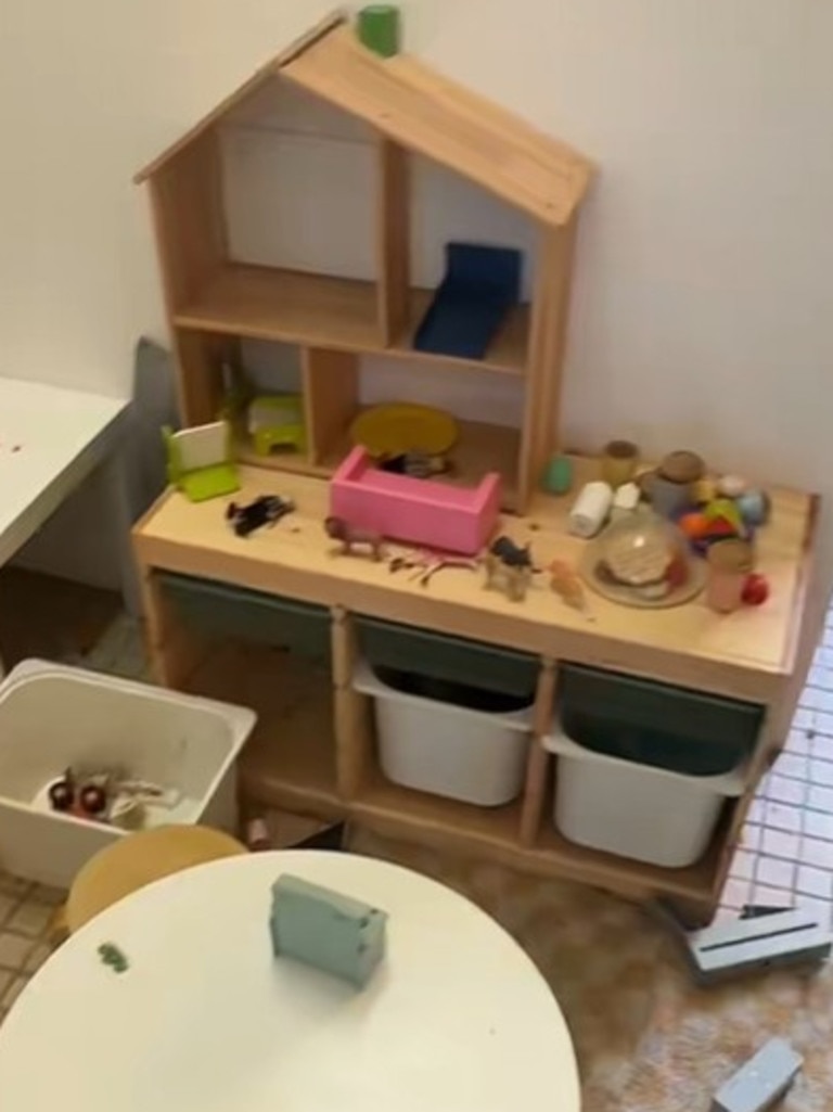 The parent had let his children completely ‘trash’ the room. Picture: @ruby. rule/TikTok
