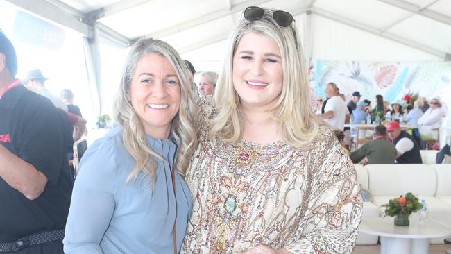 Rachael Trapnell and Ella East at day three of the Pacific Airshow, 20 August 2023. Picture: Richard Gosling