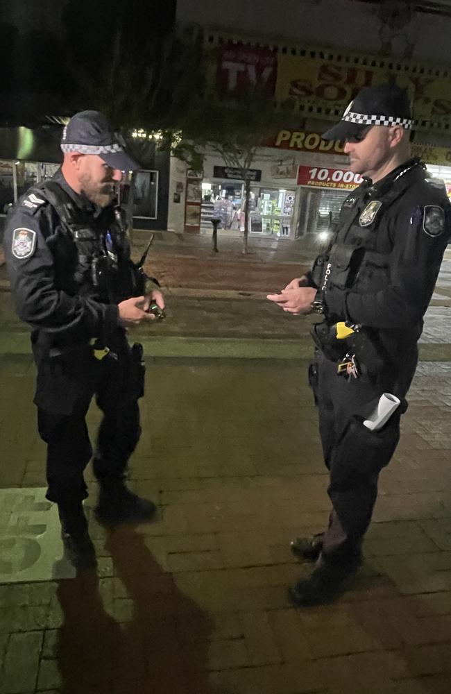 Bundaberg Police, including Senior Constable Jamie McCarthy (left) and Acting Sergeant South Kolan Police Tim Clark (right), received self-paced training and reference guides prior to the start of wanding operations.