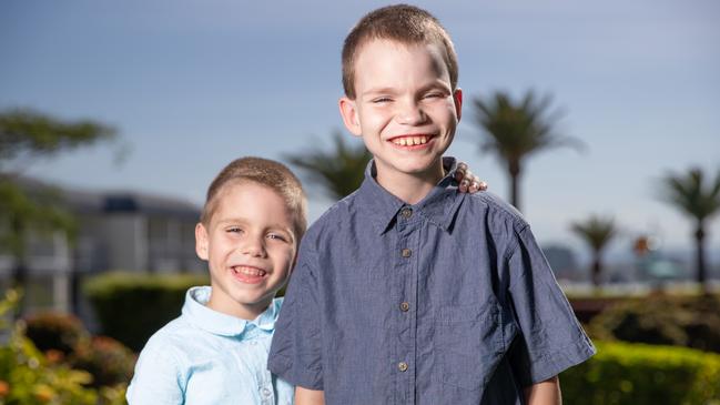 Jordan and Logan both suffer from an extremely rare genetic condition that means they can't absorb nutrients from food or drink.