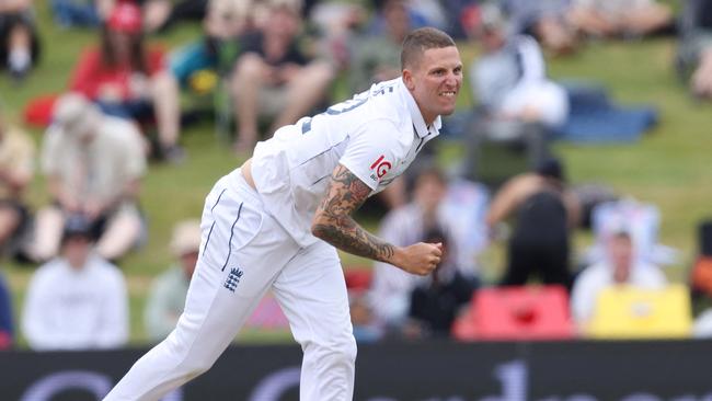 England fast bowler Brydon Carse looms as one of the key components in the touring side’s plan to win back the Ashes next summer. Picture: Michael Bradley / AFP