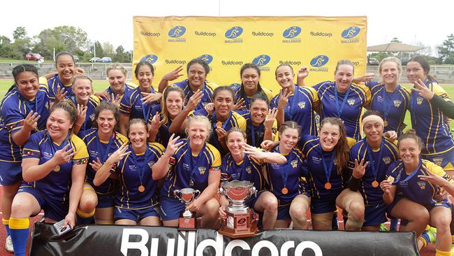 Sydney celebrate their victory at the national women's championship. Photo: Sportography.