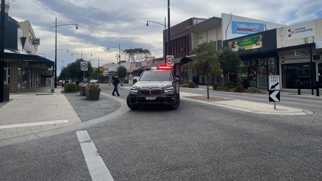 A man was taken to hospital with serious injuries after he was stabbed by another male on Commercial Rd in Morwell on Wednesday afternoon. Picture: Jack Colantuono