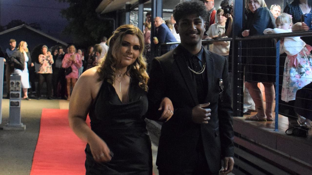 Mia Gavin and Ryan Lacariatre at Dalby State High School's Formal 2022