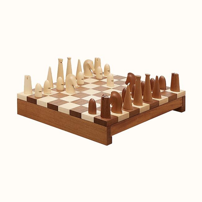 Hermès chess board from the Hermes stores. Picture: Hermès