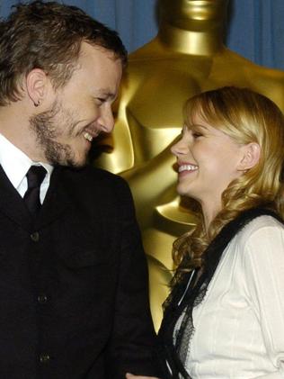 Heath Ledger and then fiance Michelle Williams. Picture: Supplied