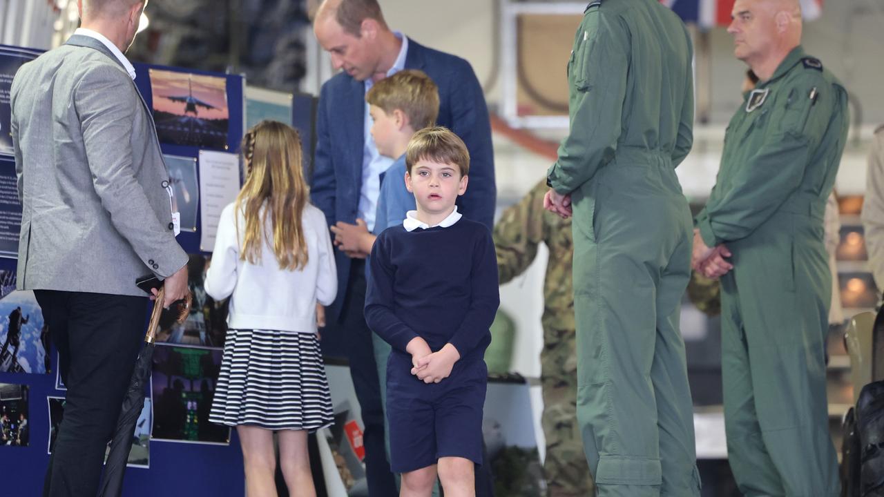 While his siblings learned about planes, Louis seemed to have lost interest. (Photo by Chris Jackson/Getty Images)