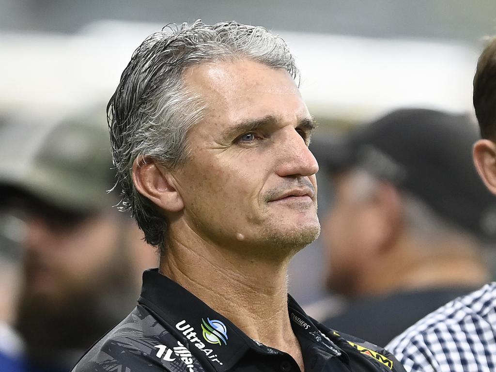 Panthers coach Ivan Cleary didn’t give anything away over a potential move for David Fifita. Picture: Ian Hitchcock/Getty Images