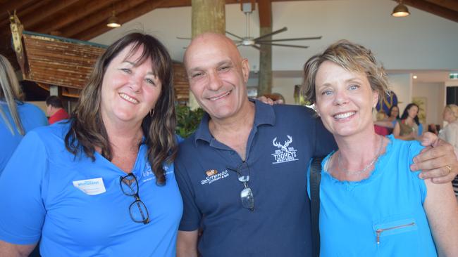 Iyas Shaheen with Ali Rosemond and Mandy Coles at a Tourism Whitsundays event.