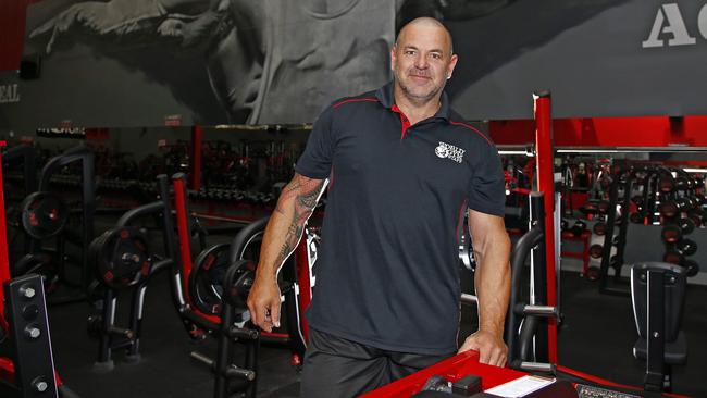 Jon Davie at Coomera World Gym. Picture: Tertius Pickard