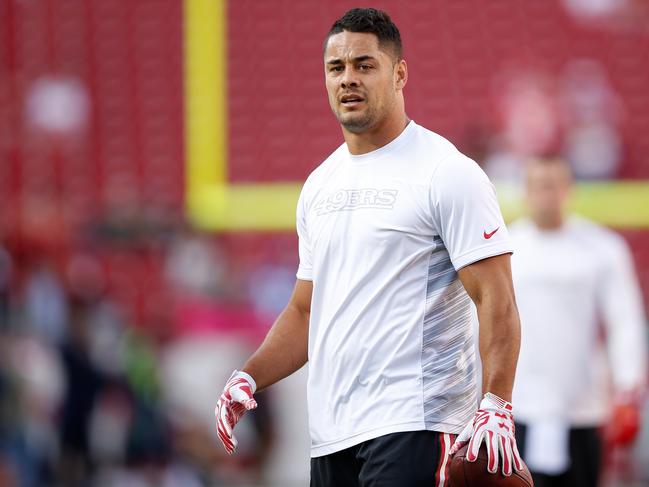 Jarryd Hayne is a long way from his glory days with the San Francisco 49ers. Picture: Ezra Shaw/Getty Images