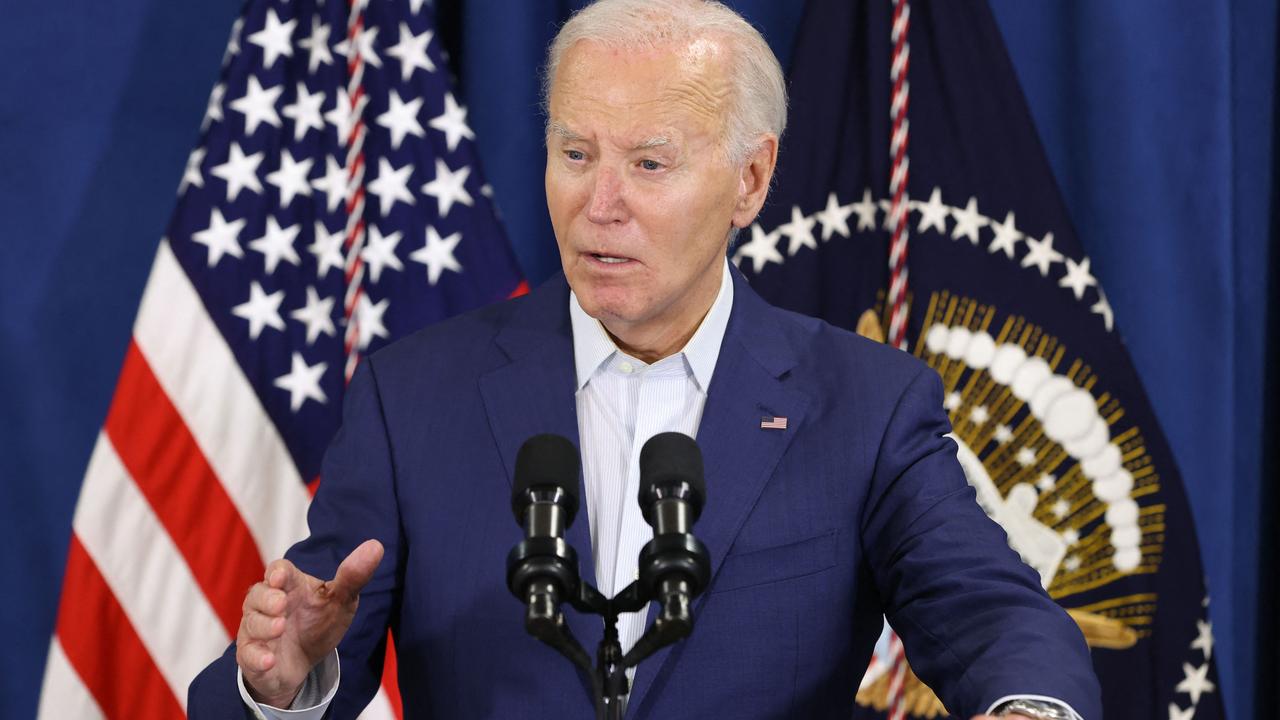 US President Joe Biden speaks after his Republican opponent Donald Trump was injured following a shooting at an election rally in Pennsylvania. Picture: Samuel Corum / AFP