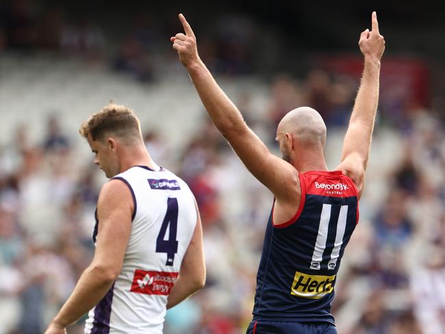The Dockers have a problem away from Perth. Picture: Jonathan DiMaggio/AFL Photos/via Getty Images